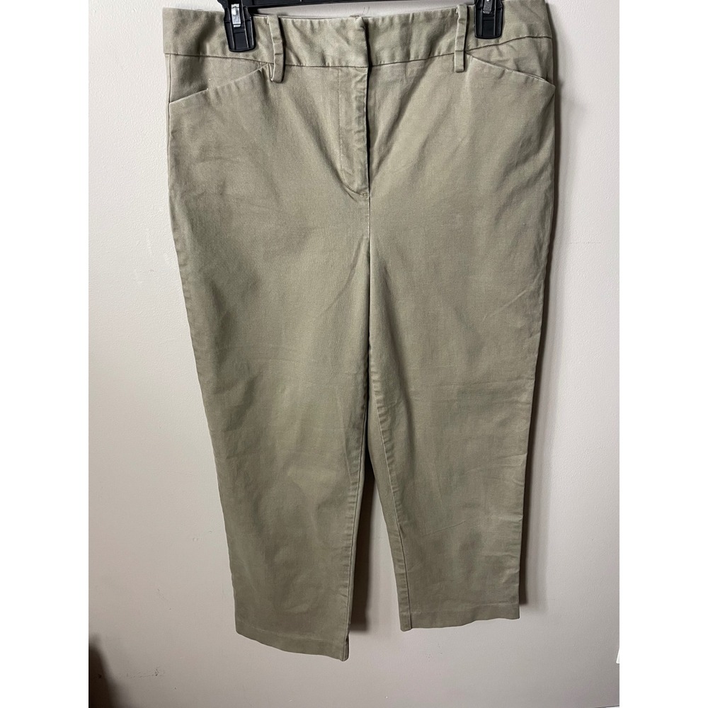 Talbots Khaki Chino Pants Casual business work wear comfortable cotton-blend